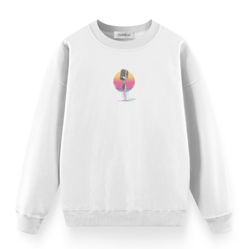 Retro Microphone - Regular Fit Sweatshirt