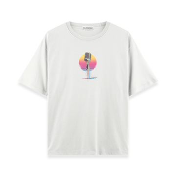 Retro Microphone - Oversize T-shirt