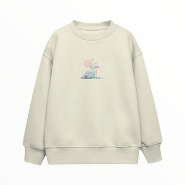 Retro Flamingo - Çocuk Sweatshirt