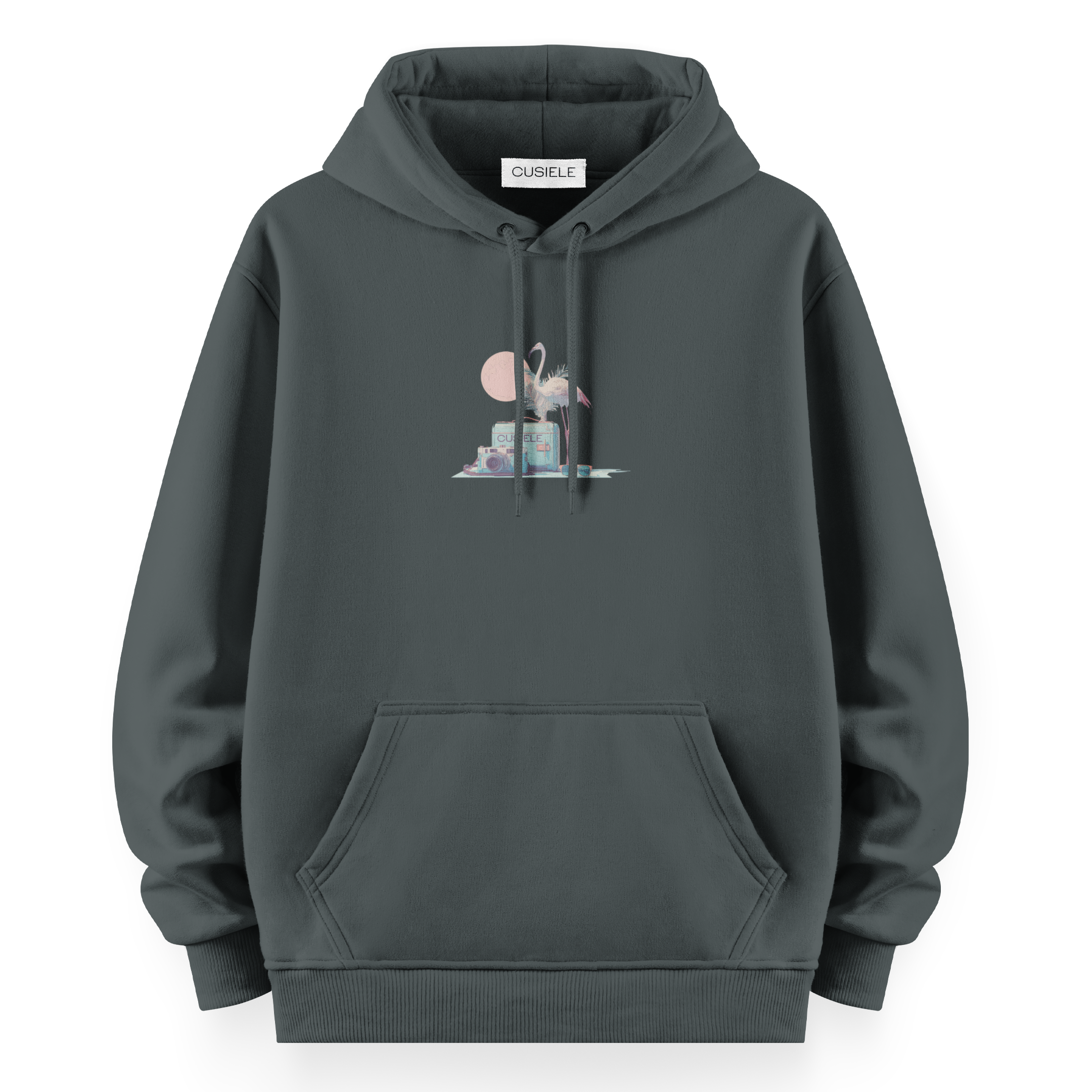 Retro Flamingo- Oversize Hoodie