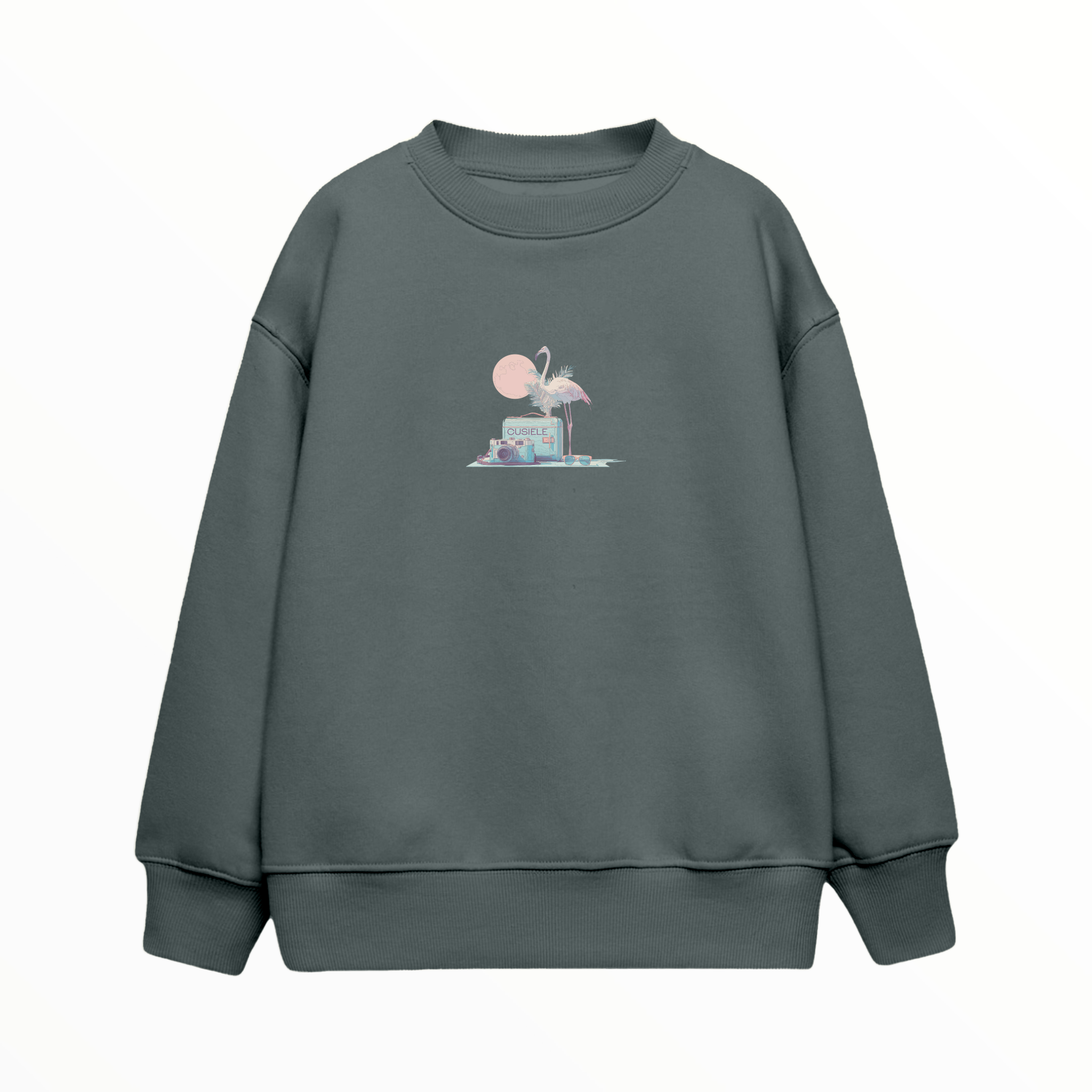 Retro Flamingo - Çocuk Sweatshirt