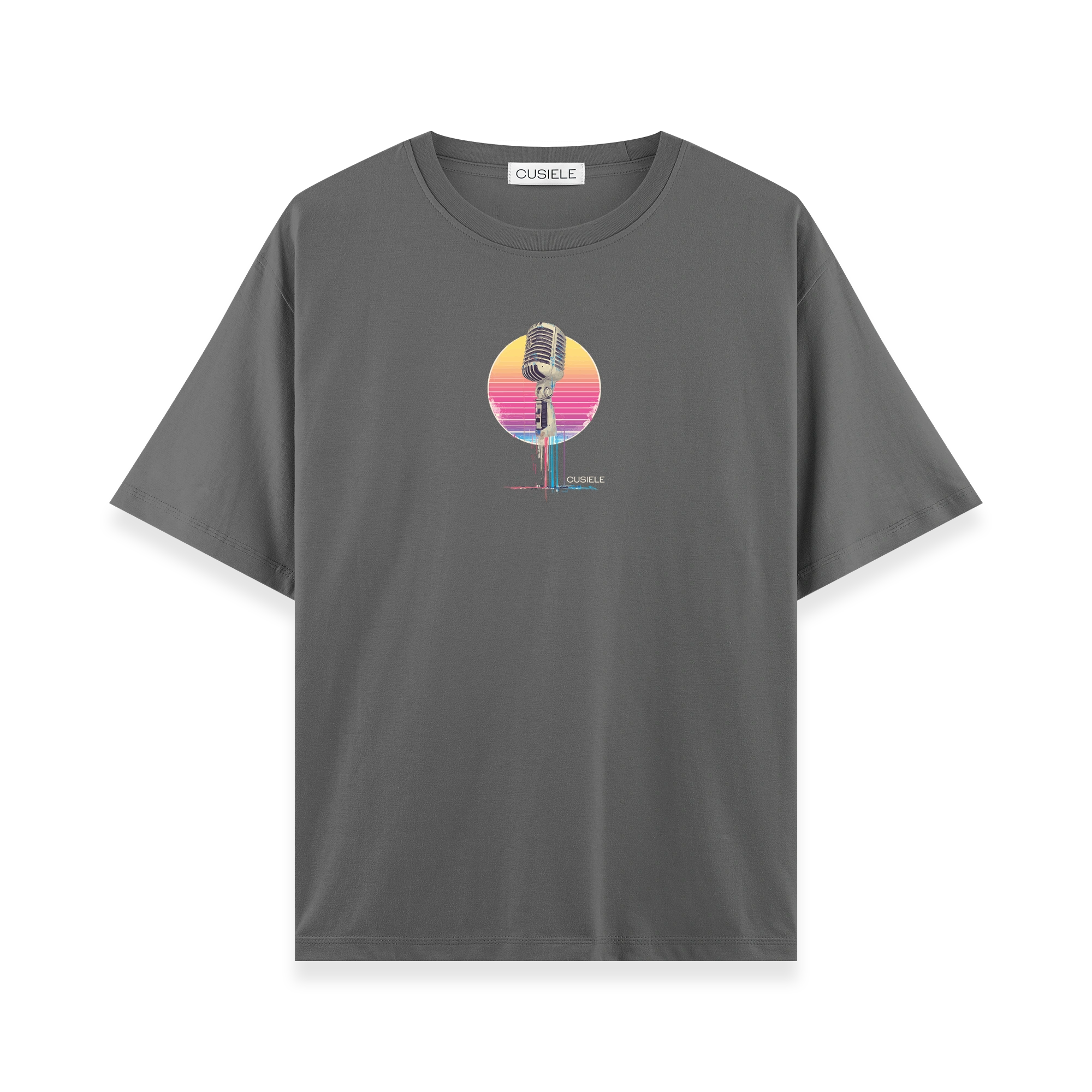Retro Microphone - Oversize T-shirt