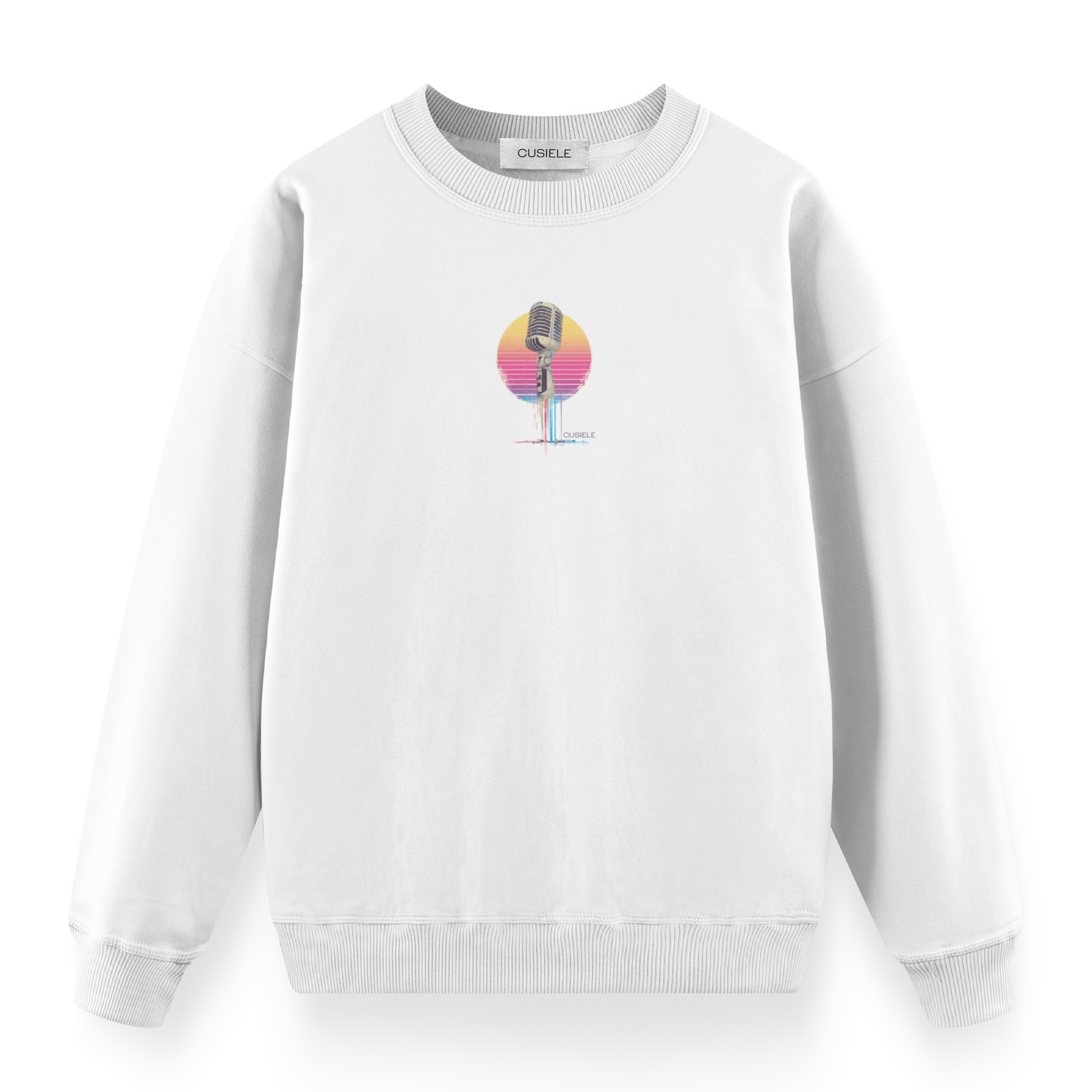 Retro Microphone - Regular Fit Sweatshirt