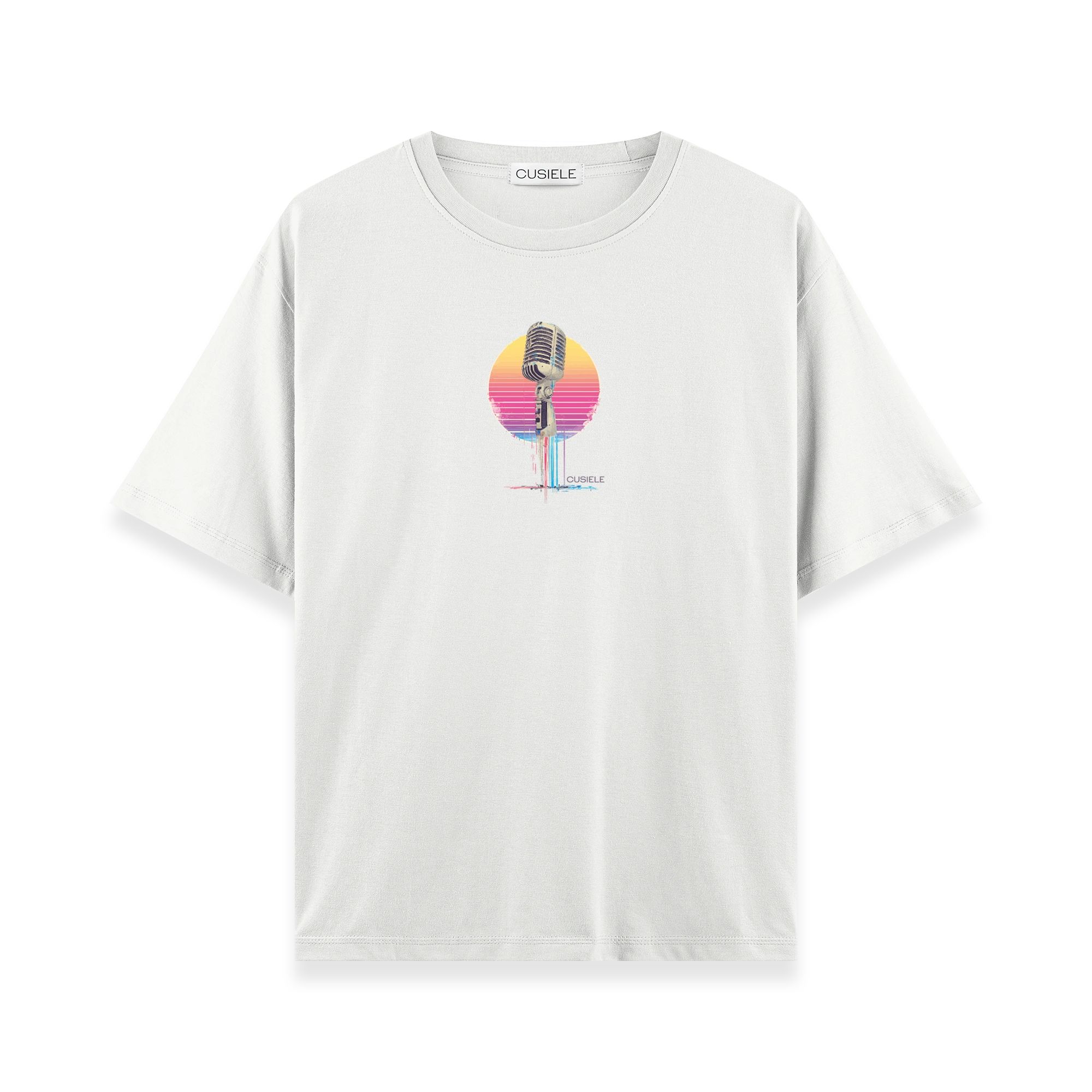 Retro Microphone - Oversize T-shirt