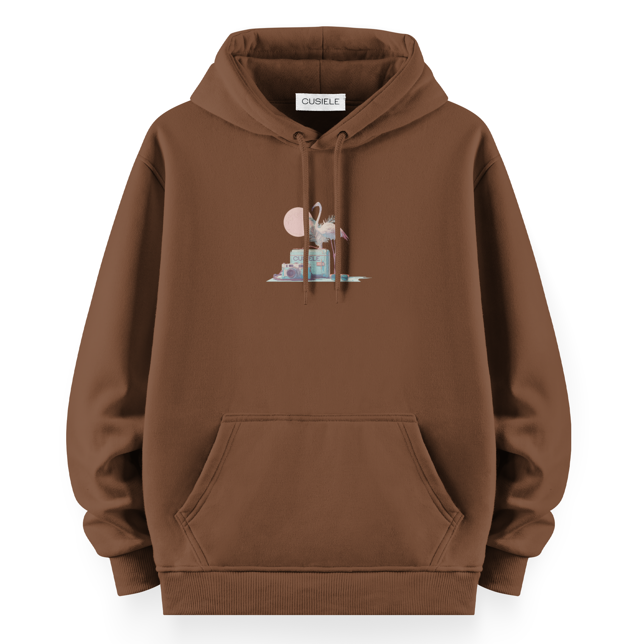 Retro Flamingo- Oversize Hoodie