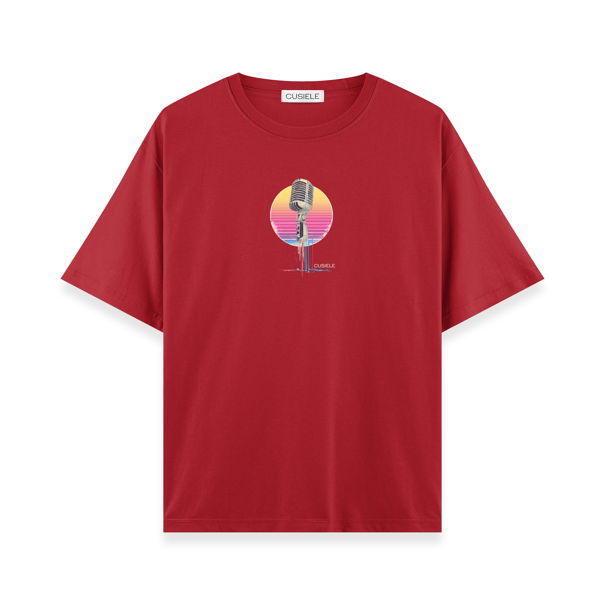 Retro Microphone - Oversize T-shirt