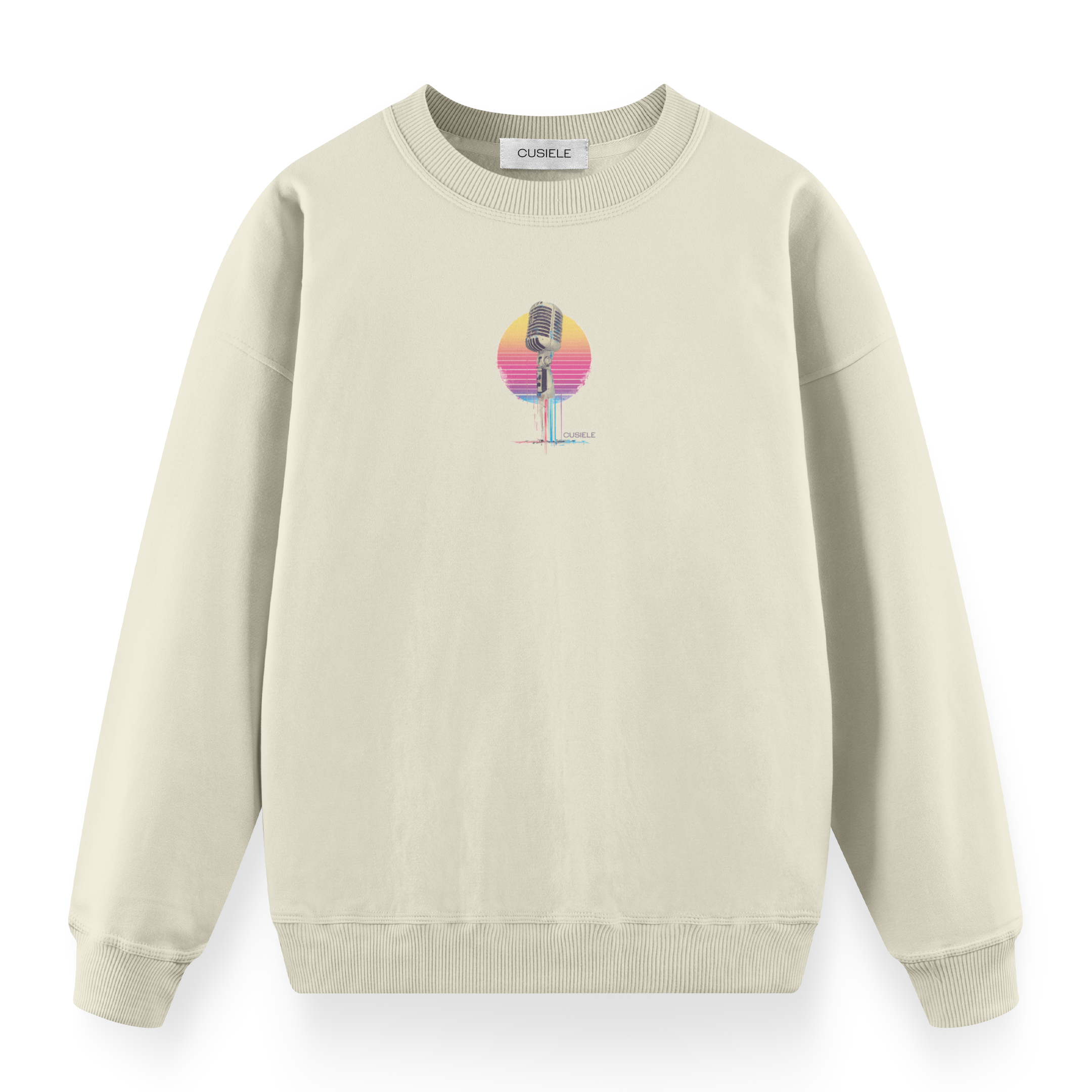 Retro Microphone - Regular Fit Sweatshirt