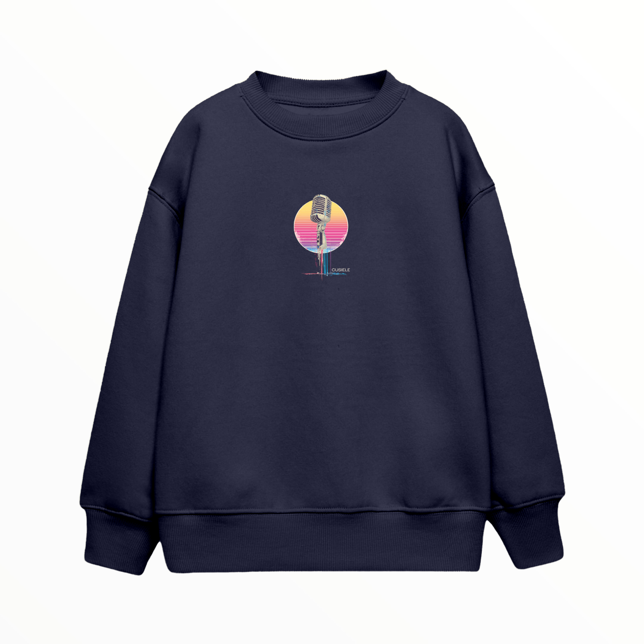 Retro Microphone - Çocuk Sweatshirt