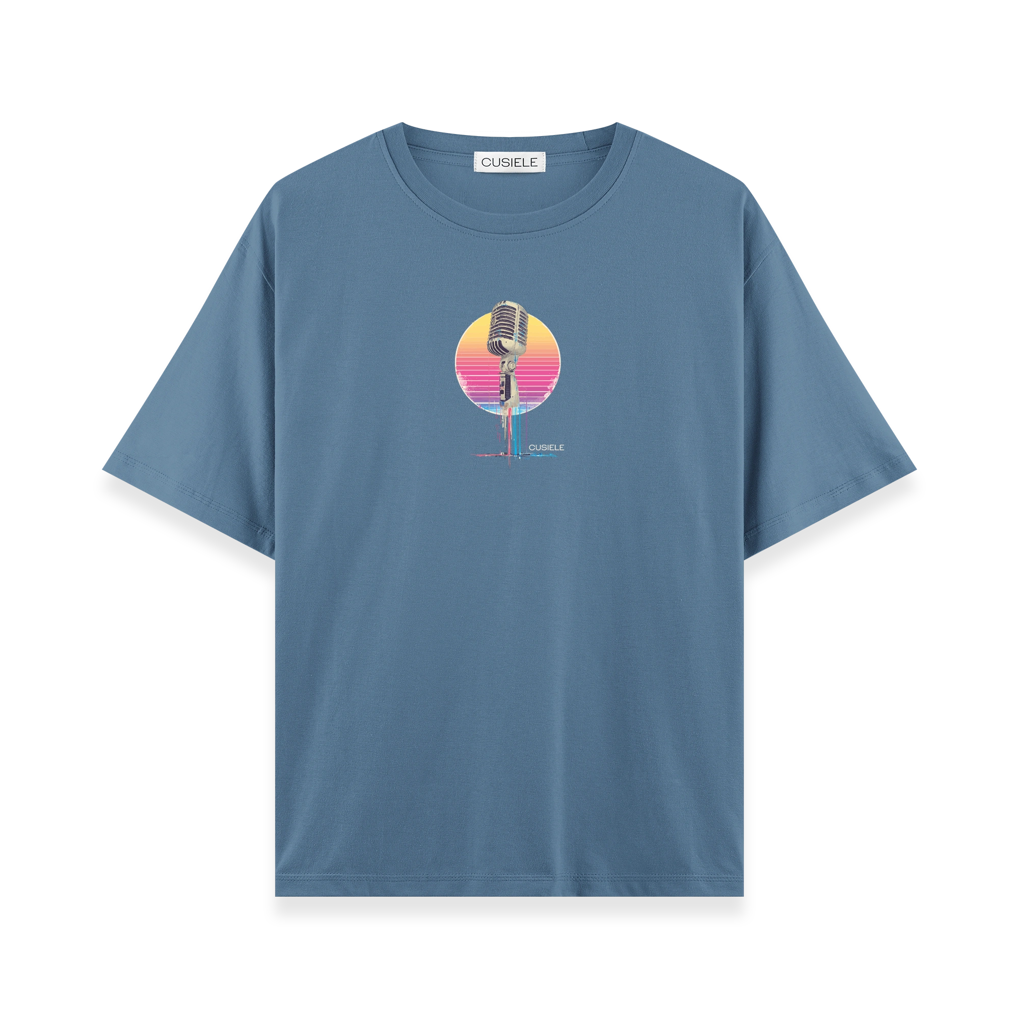 Retro Microphone - Oversize T-shirt