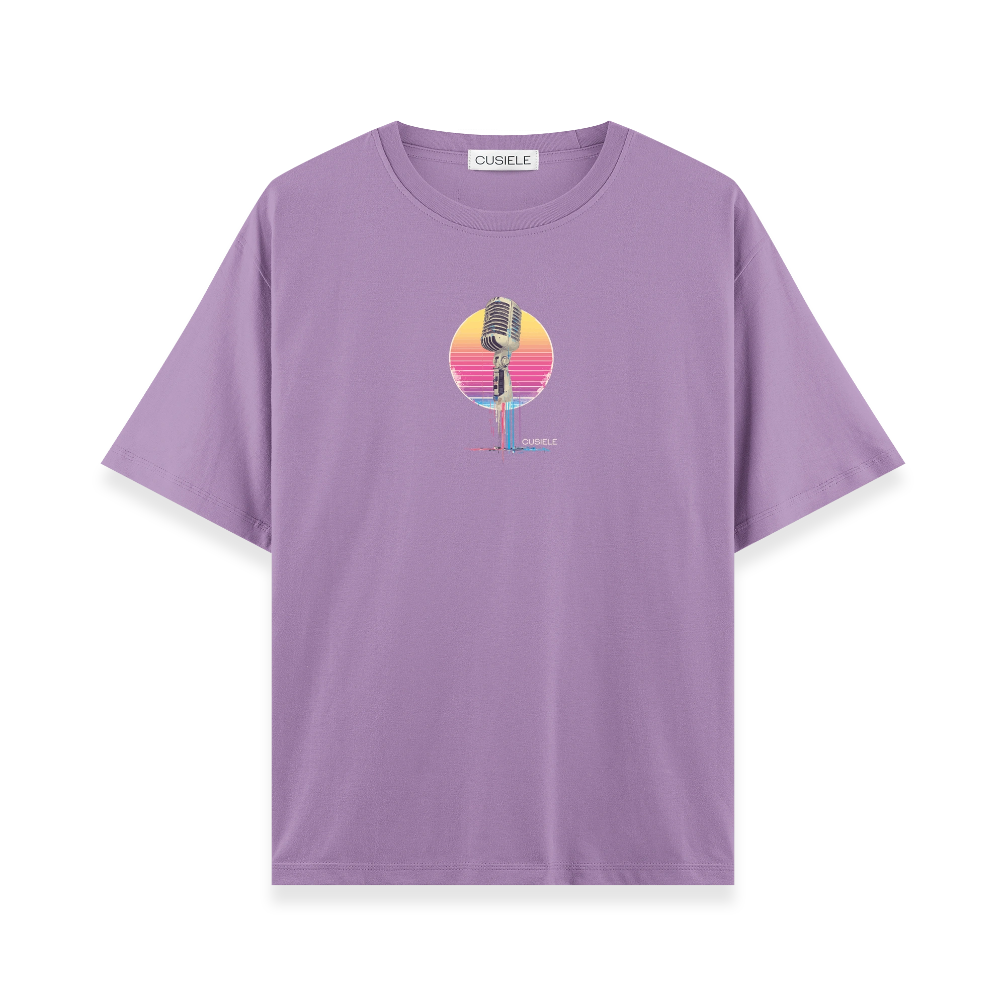 Retro Microphone - Oversize T-shirt