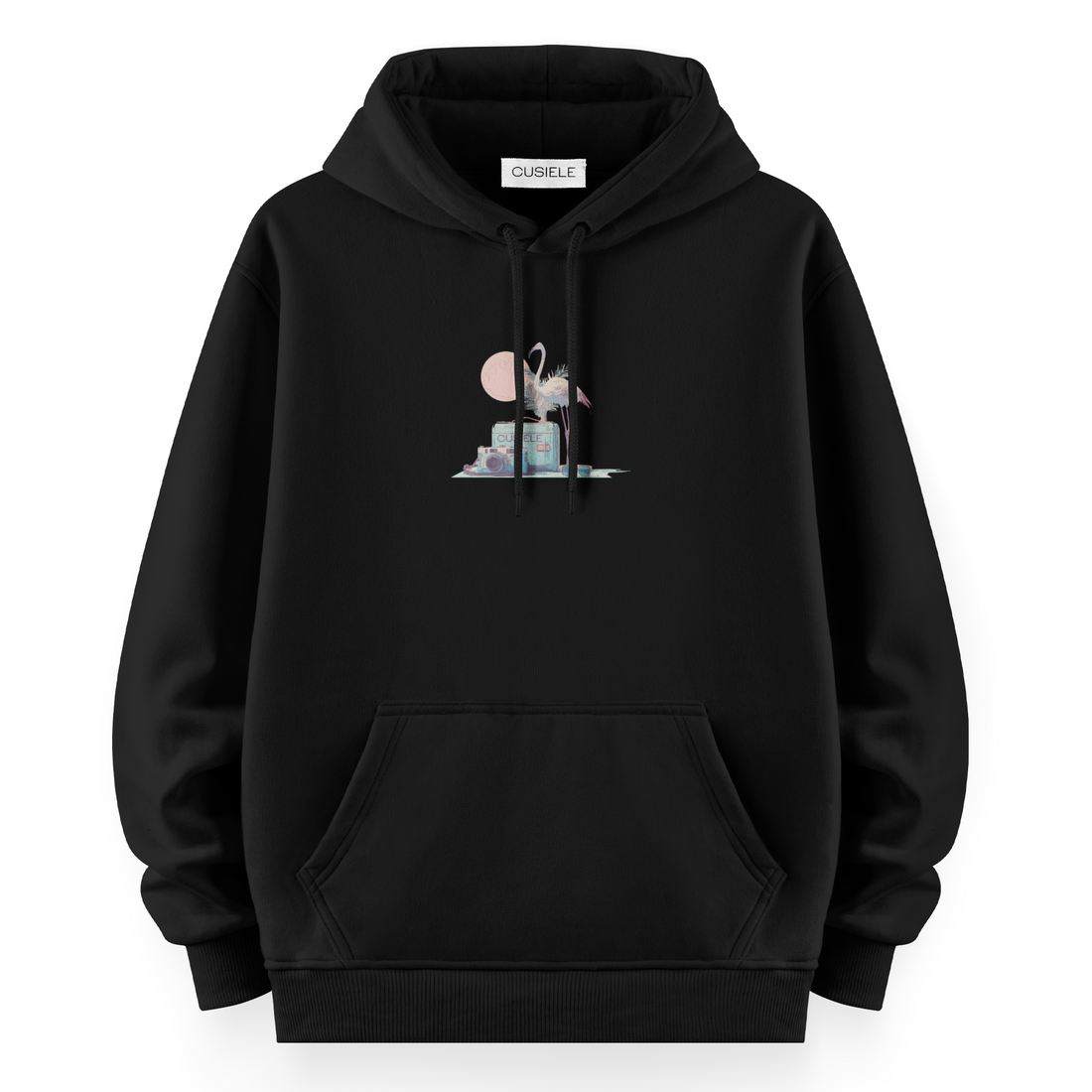 Retro Flamingo- Oversize Hoodie