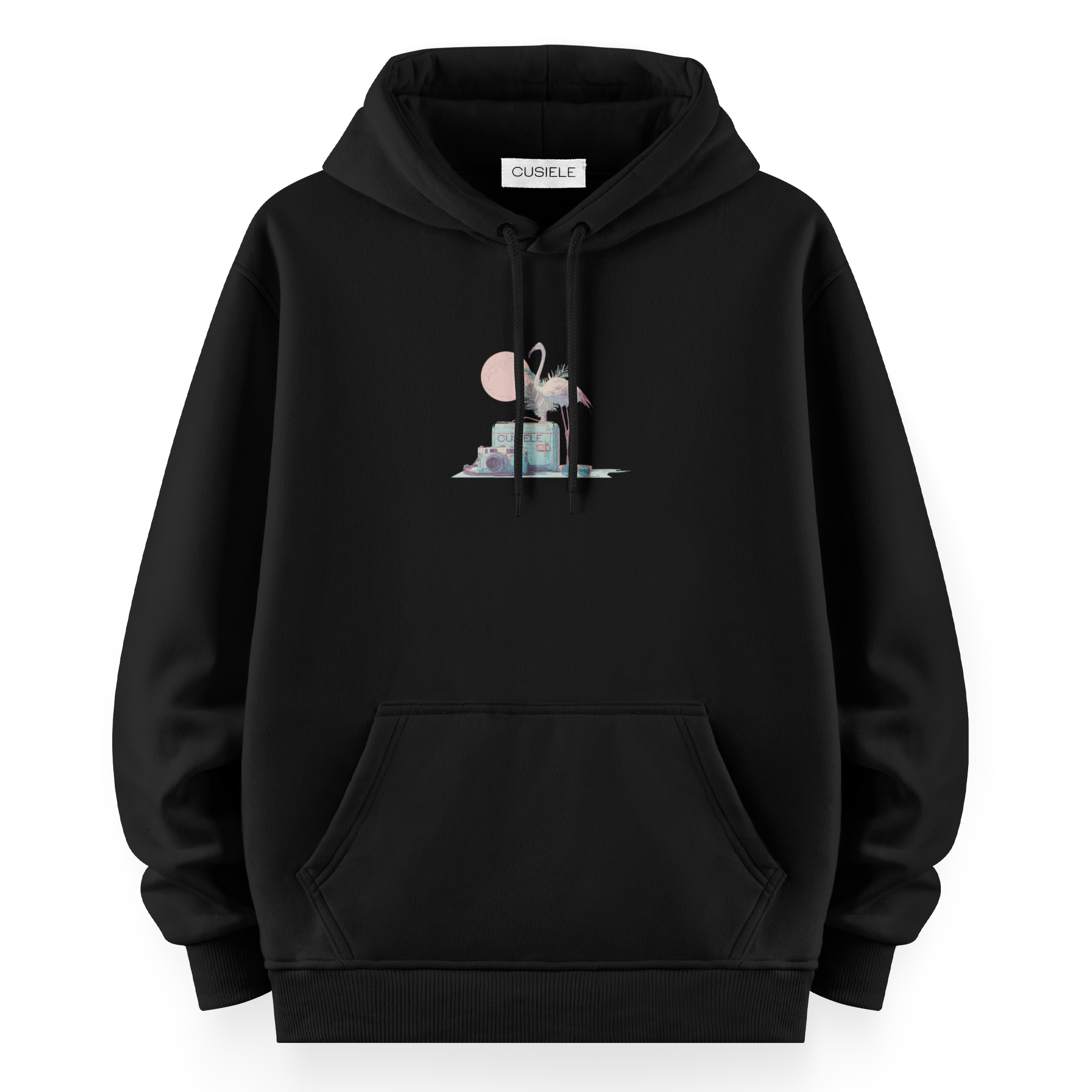 Retro Flamingo- Oversize Hoodie