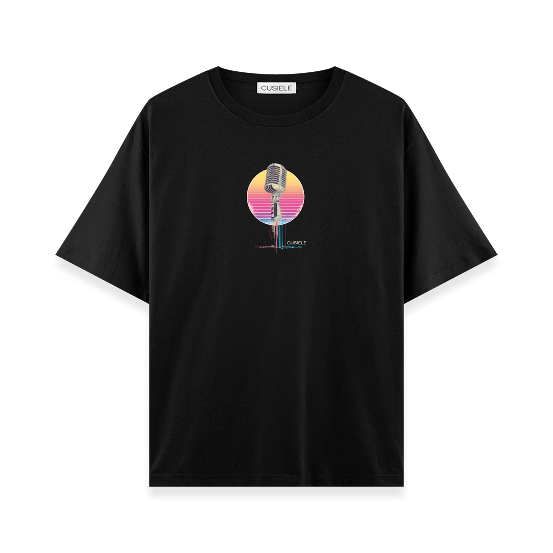 Retro Microphone - Oversize T-shirt