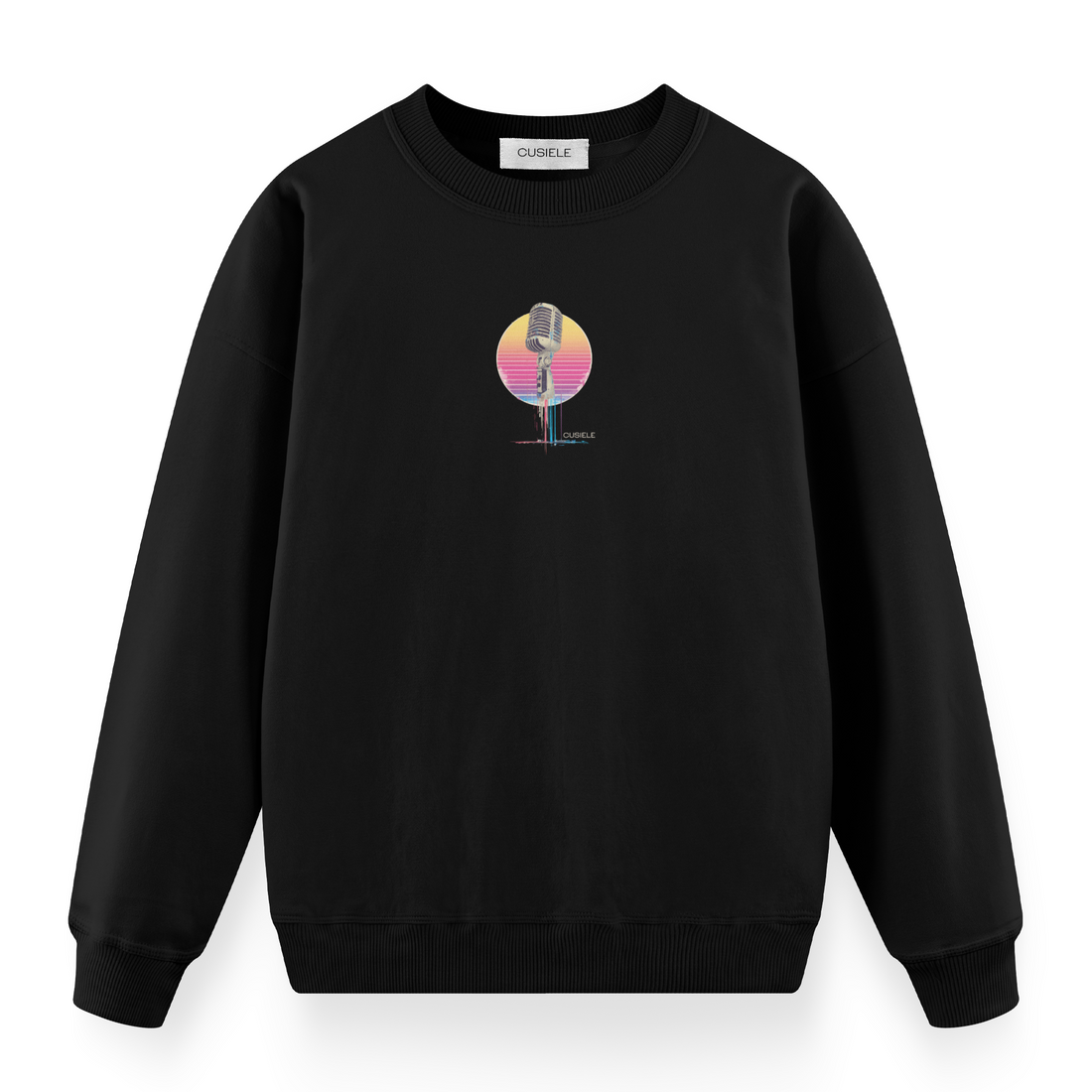 Retro Microphone - Regular Fit Sweatshirt
