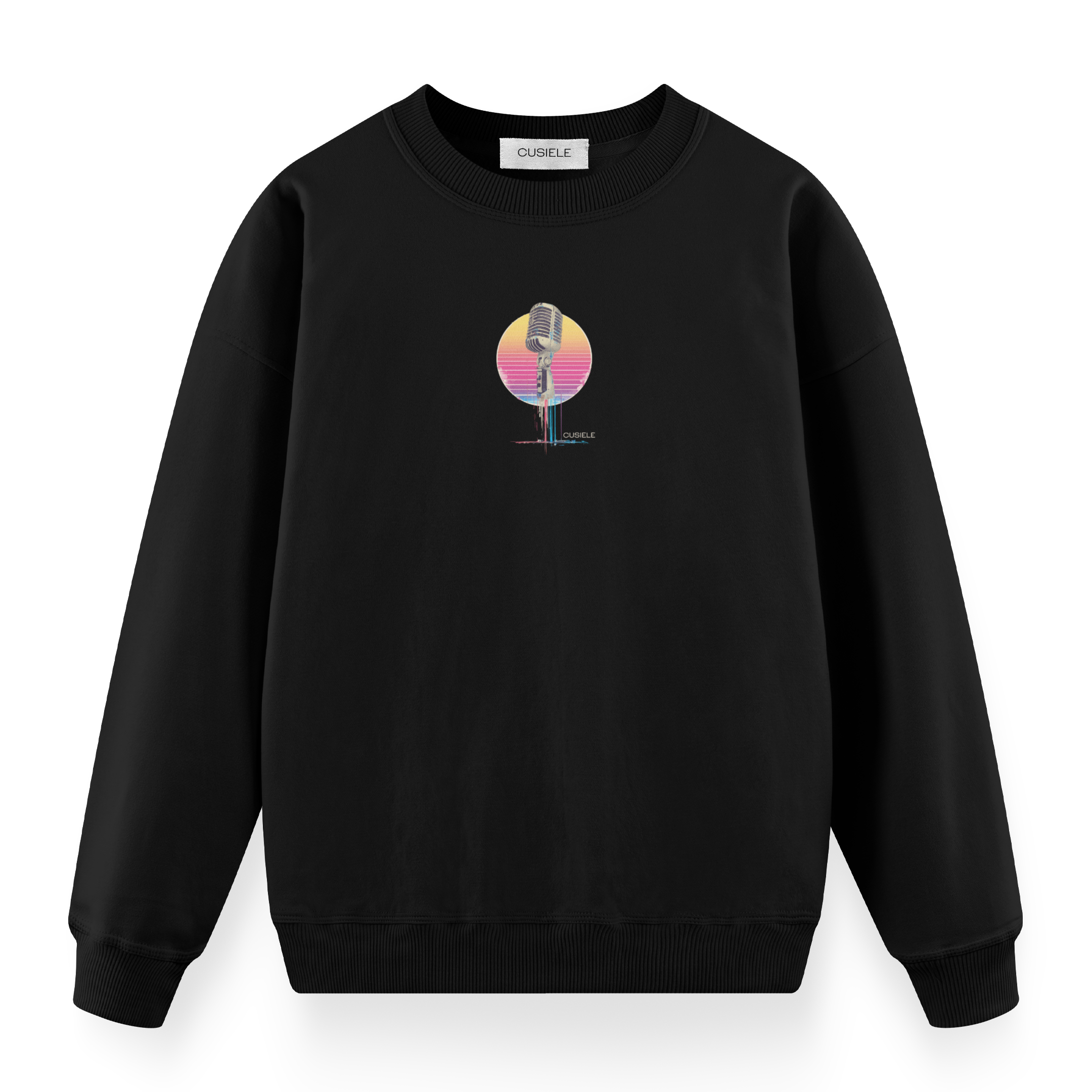 Retro Microphone - Regular Fit Sweatshirt