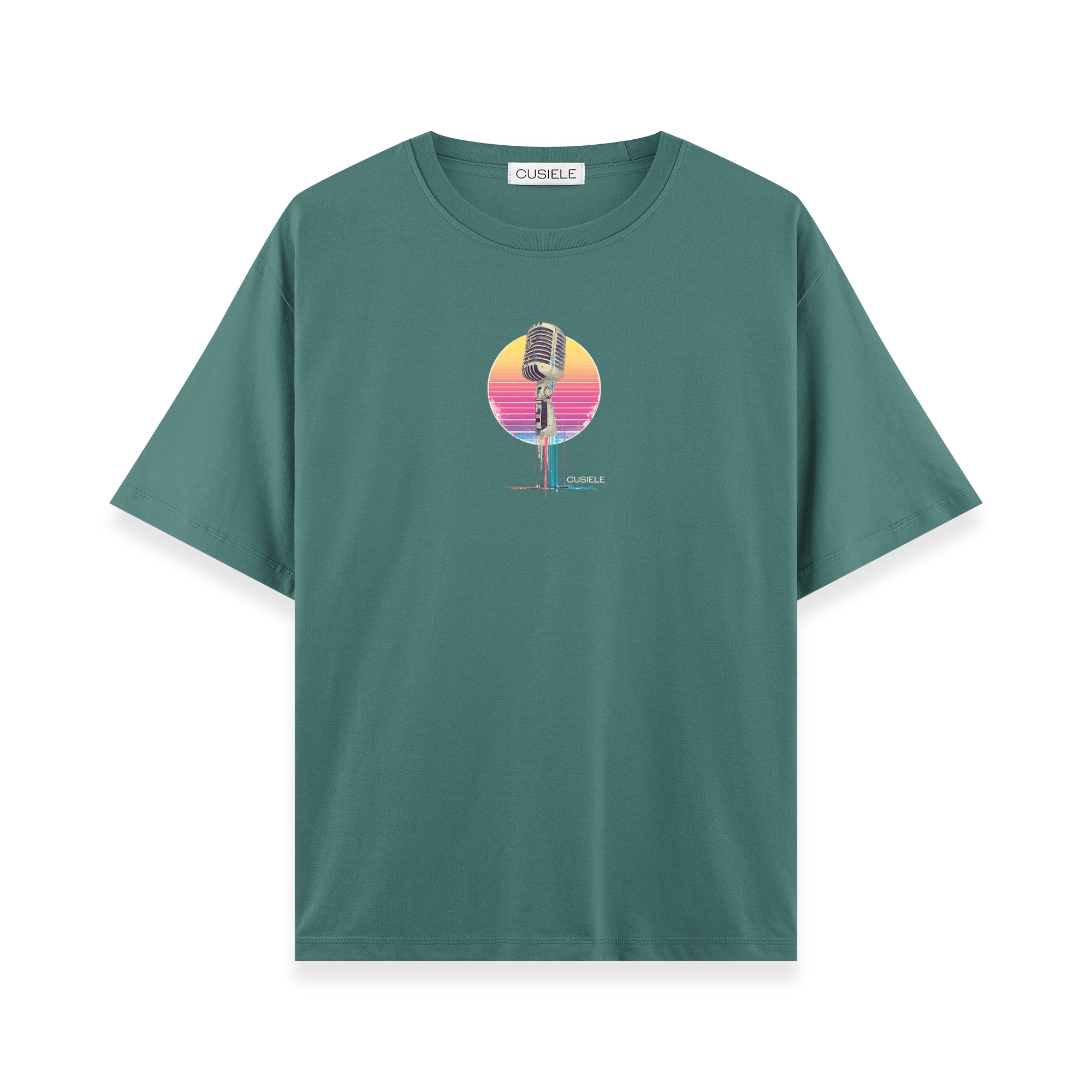 Retro Microphone - Oversize T-shirt