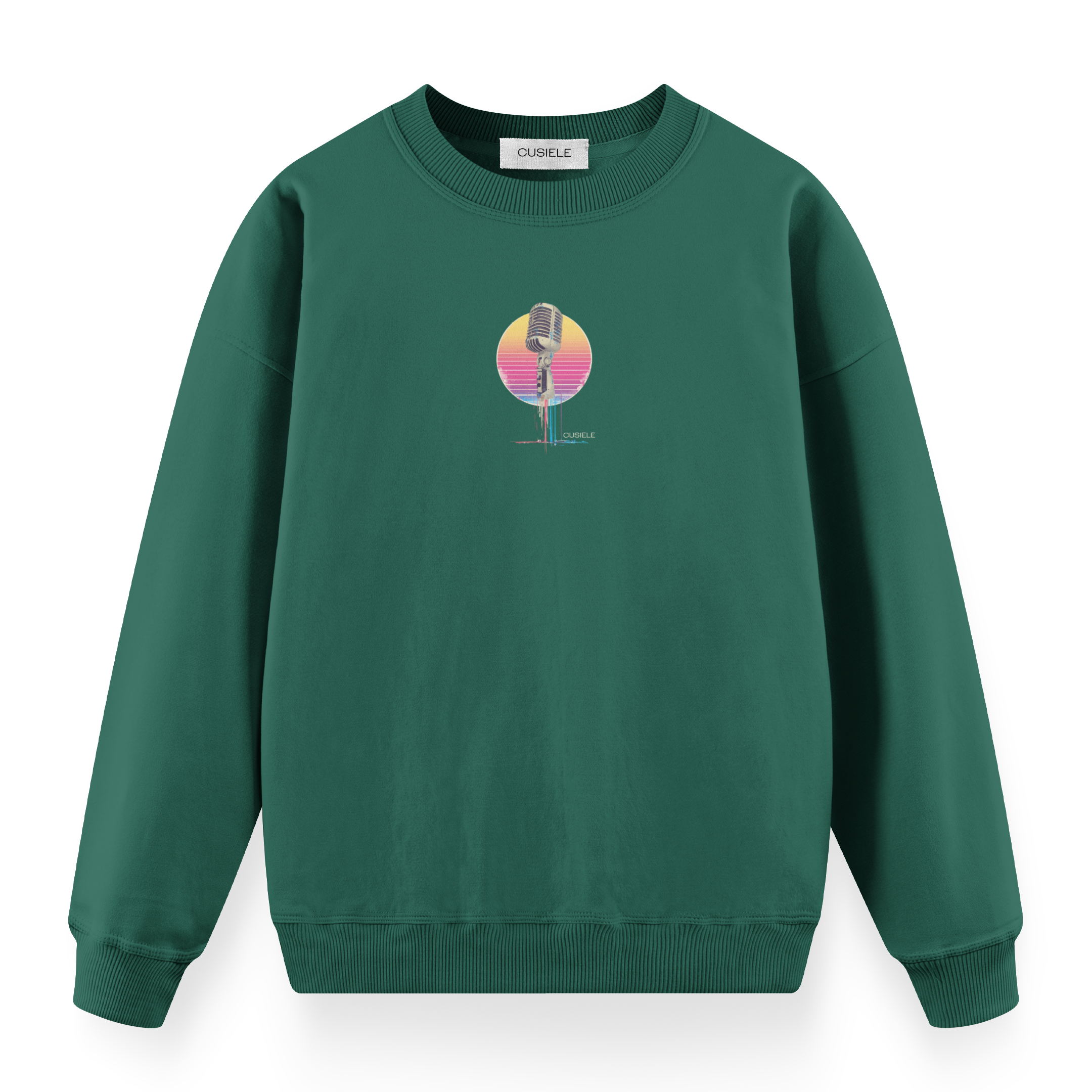 Retro Microphone - Regular Fit Sweatshirt